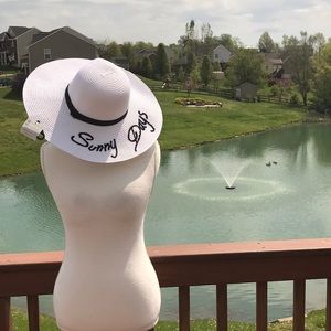 Sunny days summer floppy hat beach